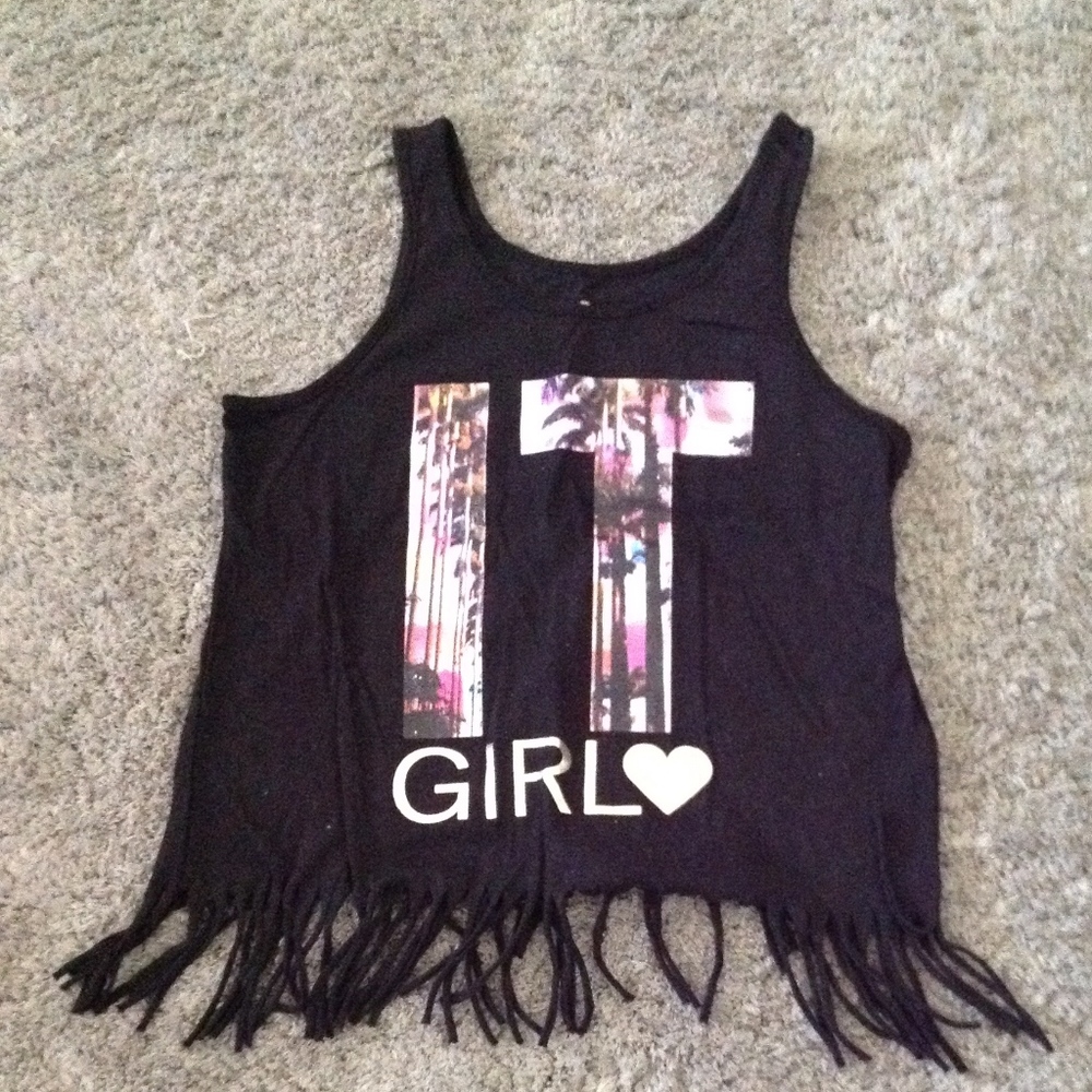 black IT girl shirt